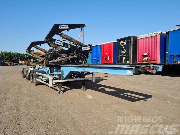 Hammar 195D SIDELOADER 4 AXLE 2E TRAILER CONNECTION 36 TO Semi-trailer med containerramme