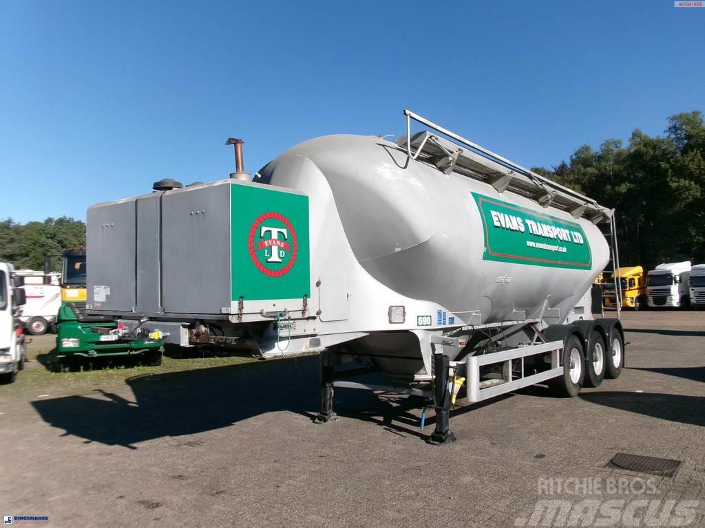 Spitzer Powder tank alu 37 m3 / 1 comp + compressor Semi-trailer med Tank