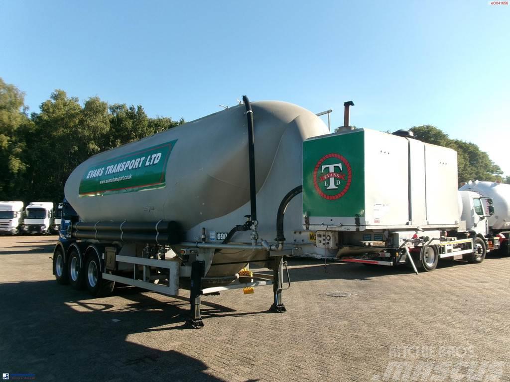 Spitzer Powder tank alu 37 m3 / 1 comp + compressor Semi-trailer med Tank