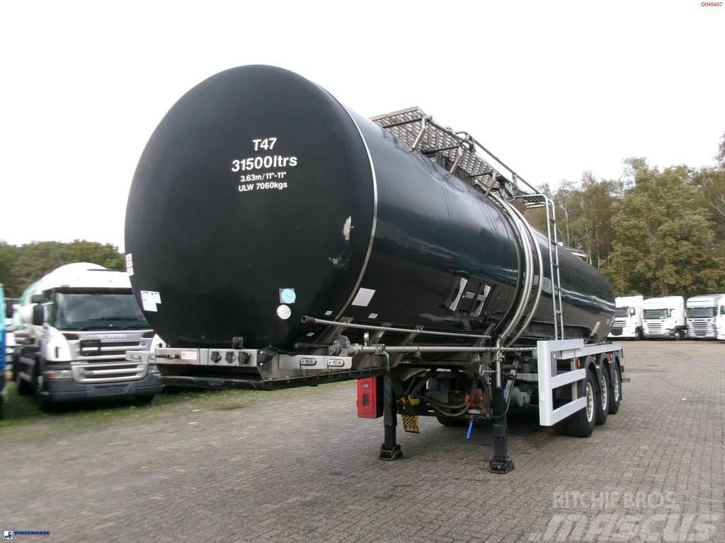 Crossland Bitumen tank inox 33 m3 / 1 comp + compressor + AD Semi-trailer med Tank