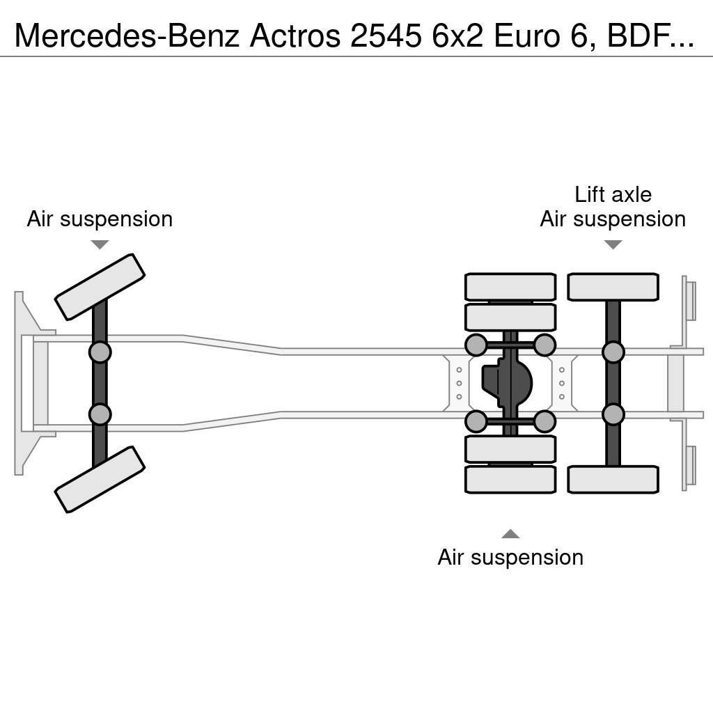 Mercedes-Benz Actros 2545 6x2 Euro 6, BDF system, ACC, Retarder Demonterbare/wirehejs lastbiler