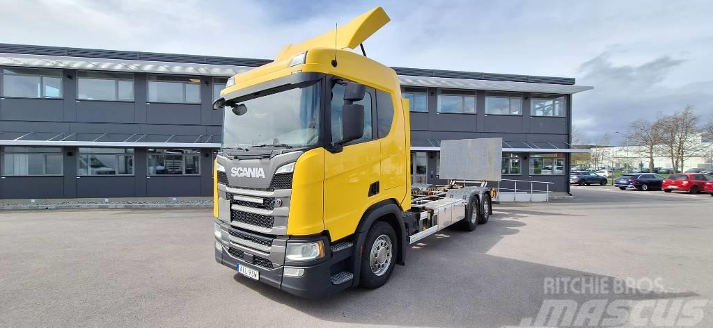 Scania R500 B6x2 Lastbiler med containerramme / veksellad