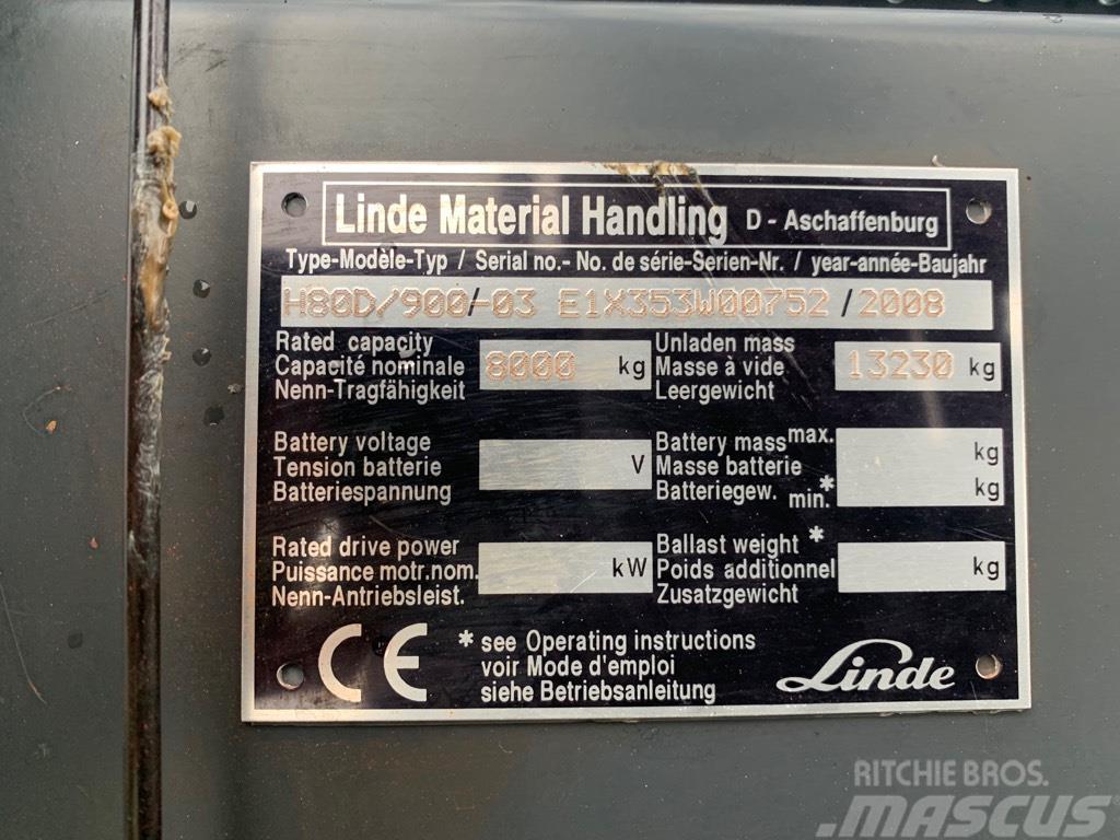 Linde H80D900-03 Diesel gaffeltrucks