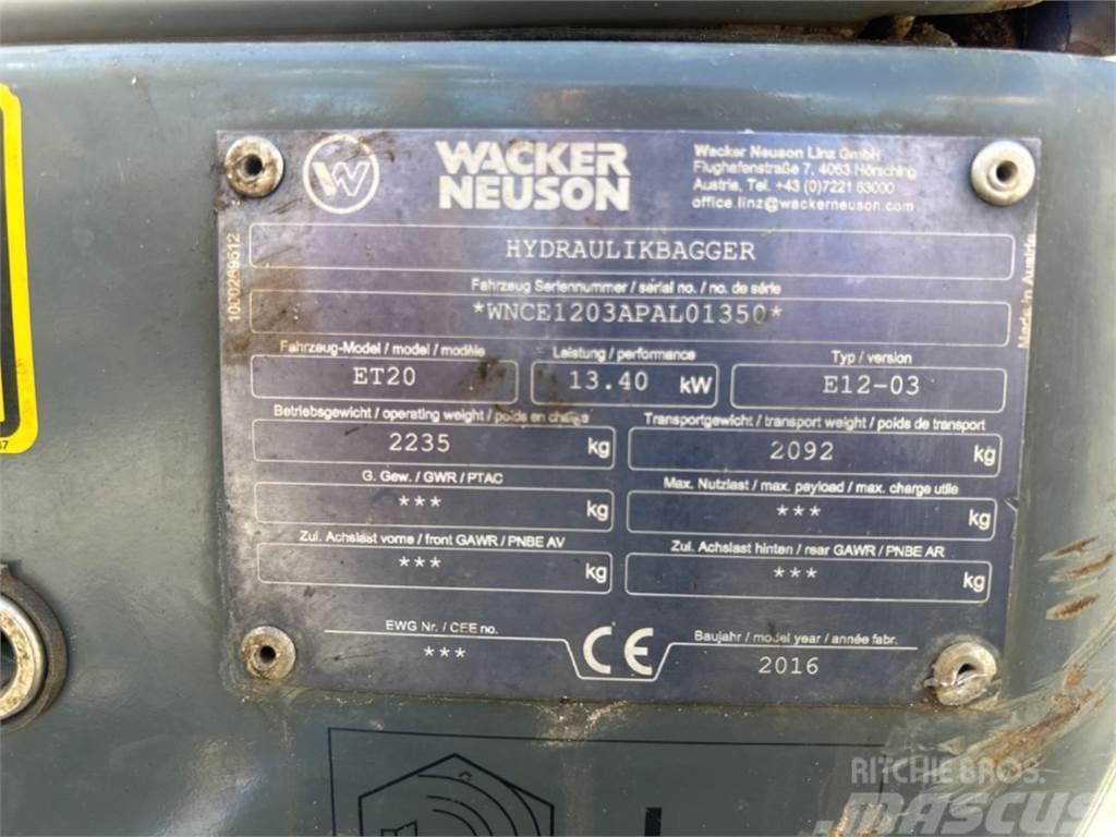 Wacker Neuson ET20 VDS Minigravemaskiner
