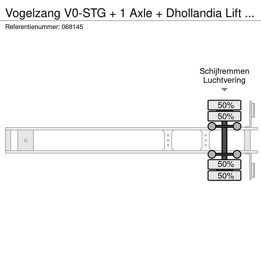 Vogelzang V0-STG + 1 Axle + Dhollandia Lift + Carrier Vector Semi-trailer med Kølefunktion