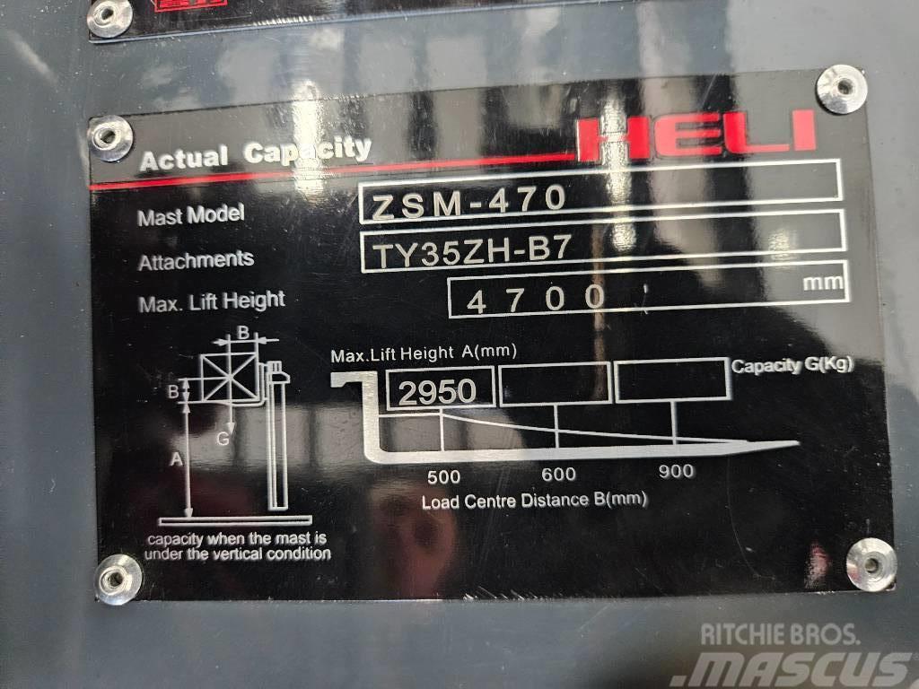 Heli CPCD 35 KU17G3 Diesel gaffeltrucks
