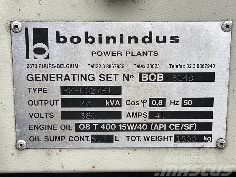 Bobinindus PS - UC 27 RI Dieselgeneratorer
