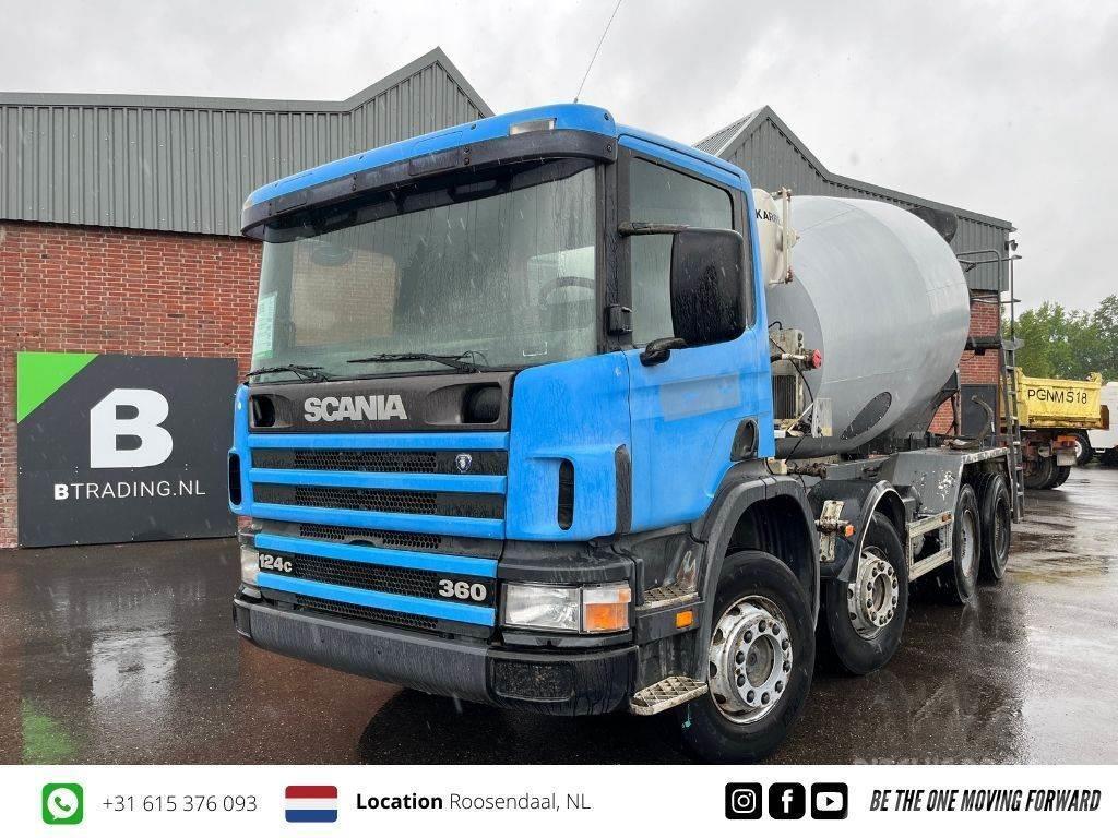 Scania P124-360 8x4 Concrete mixer 9m3 - Full steel - Big Betonbiler
