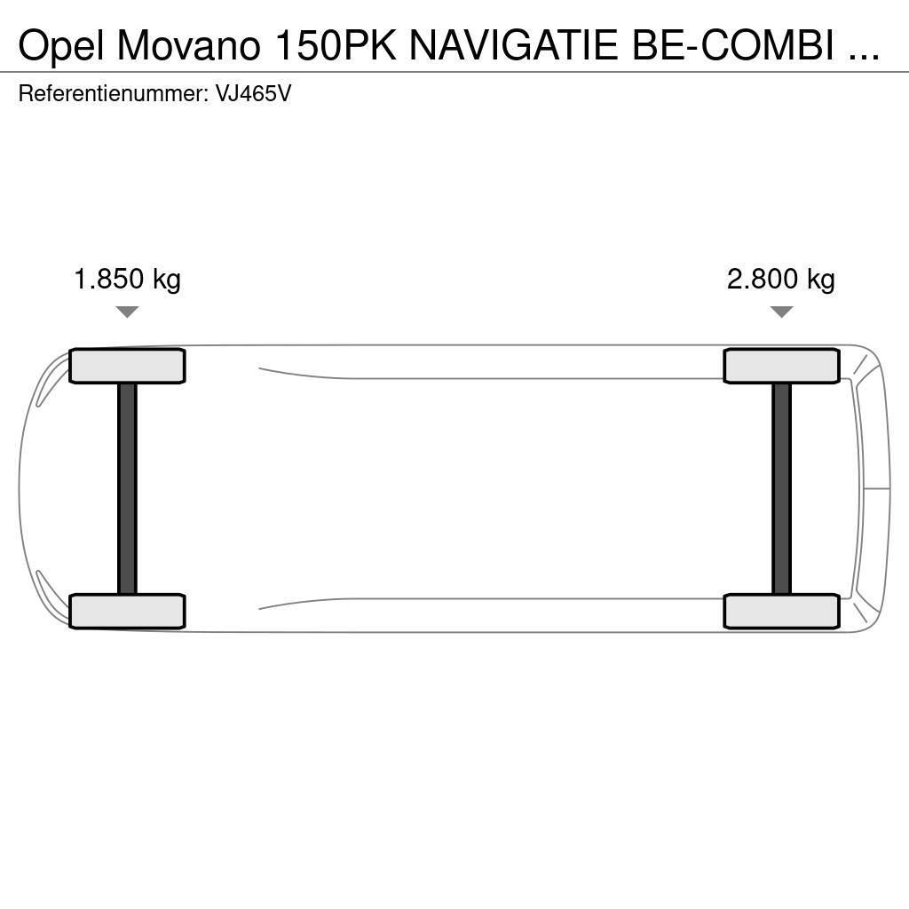 Opel Movano 150PK NAVIGATIE BE-COMBI LOADCAP 3-TON Andre