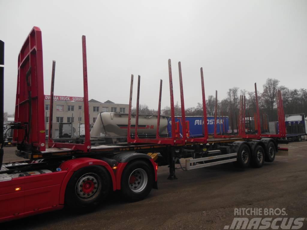  Umikov NPK 39, 2x zvedačka, 8 klanic Semi-trailer til tømmer