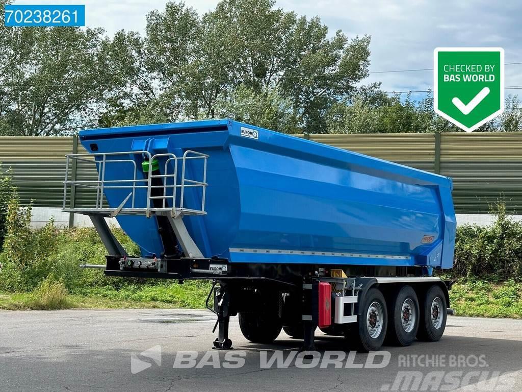 Euromix MTP 3 axles 27m³ HARDOX Liftachse Semi-trailer med tip
