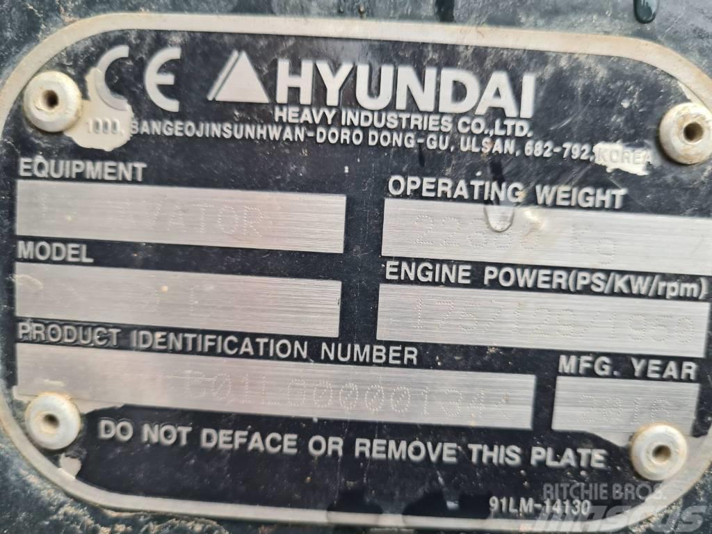 Hyundai HX 220 L Gravemaskiner på larvebånd