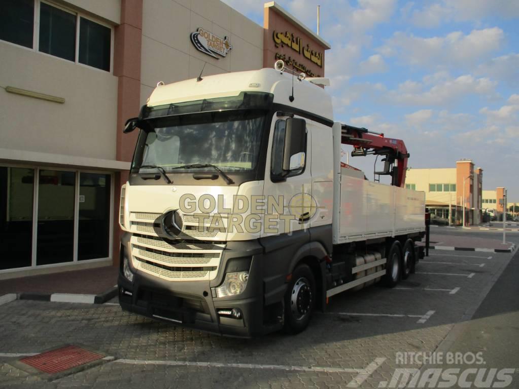 Mercedes-Benz Actros 2545 6x2 Truck w/ HMF2120K3 Block Crane Lastbil med kran