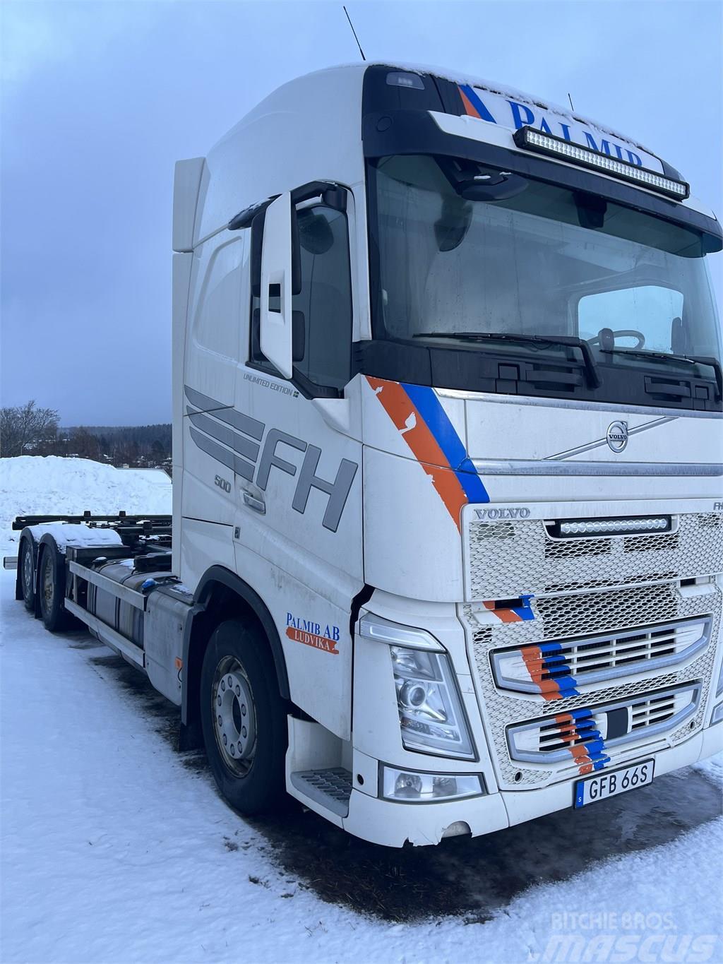 Volvo FH 1 500 Lastbiler med containerramme / veksellad