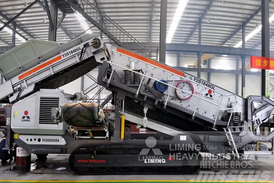 Liming Crawler type Mobile Crushing Plant Produktionsanlæg til grusgrav m.m.