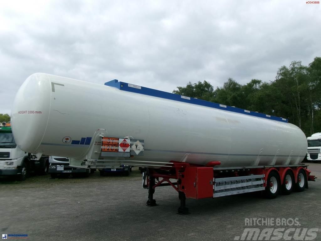 Feldbinder Fuel tank alu 44.6 m3 + pump Semi-trailer med Tank