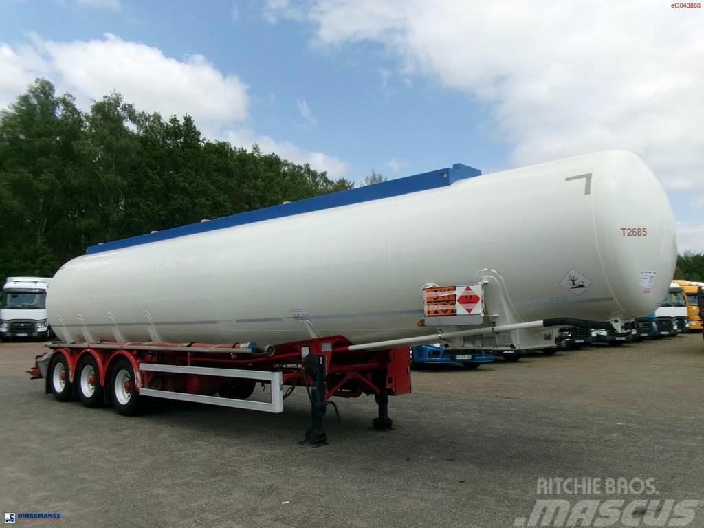Feldbinder Fuel tank alu 44.6 m3 + pump Semi-trailer med Tank