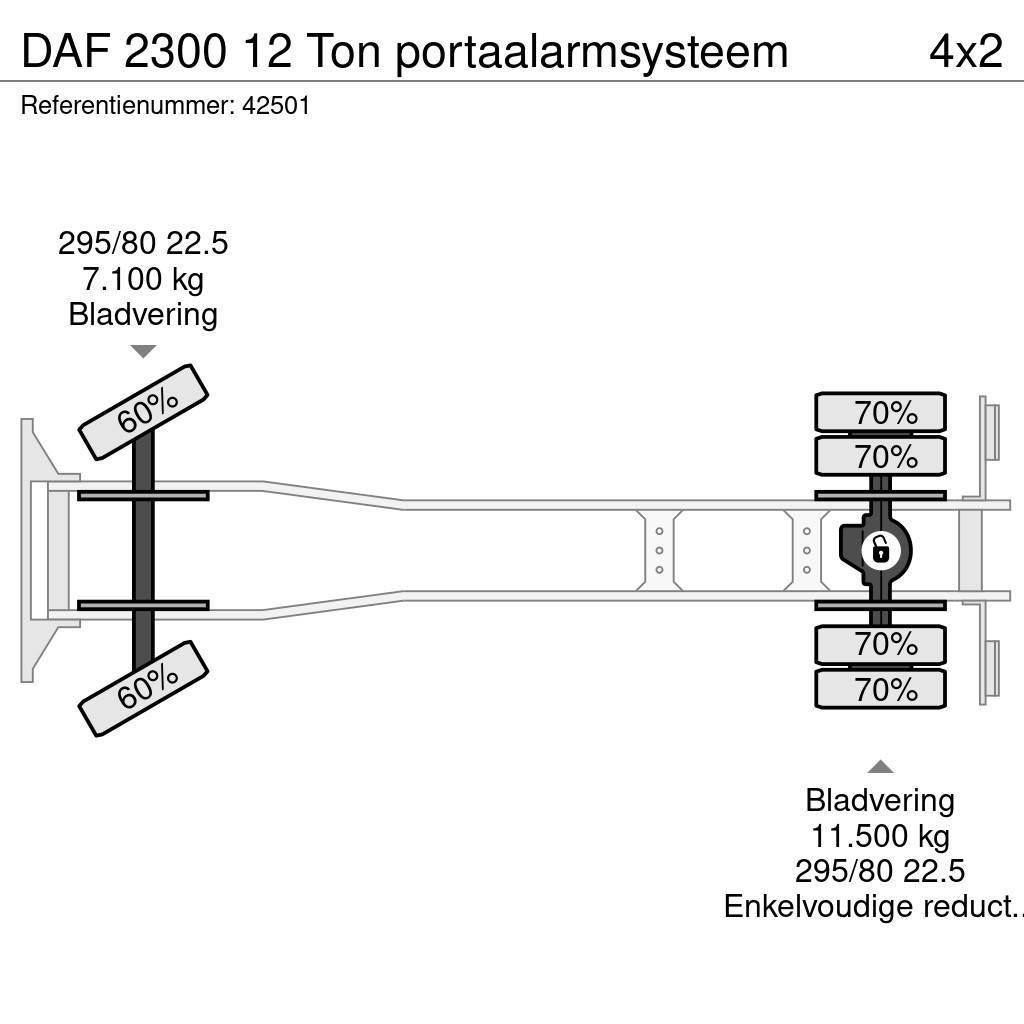 DAF 2300 12 Ton portaalarmsysteem Skip loader