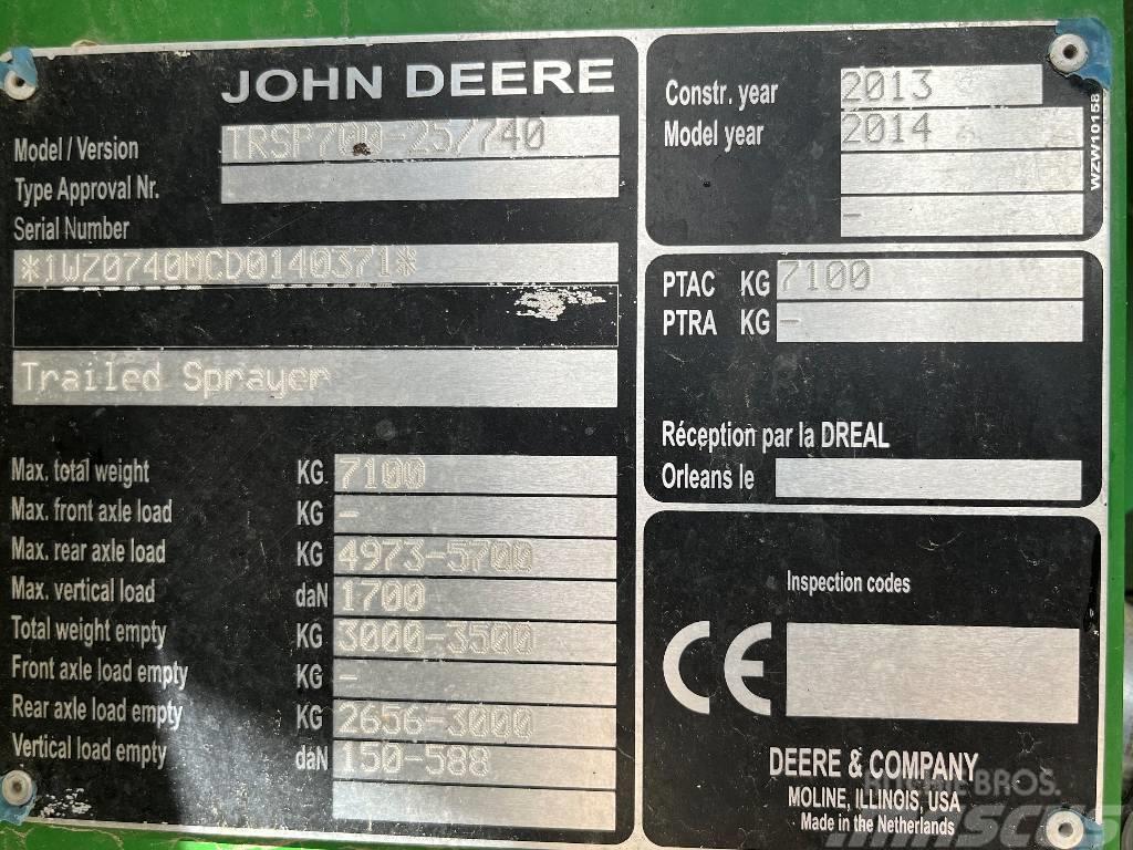 John Deere M 740 i Dismantled: only spare parts Trailersprøjter