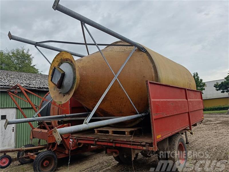 Tunetank 20m3, 12 ton Glasfibersilo Udstyr til aflæsning i silo