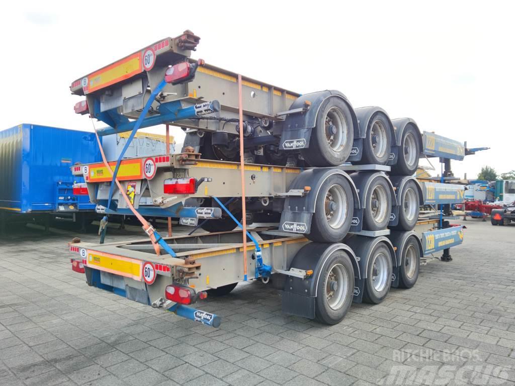 Van Hool A3C002 3 Axle ContainerChassis 40/45FT - Galvinise Semi-trailer med containerramme