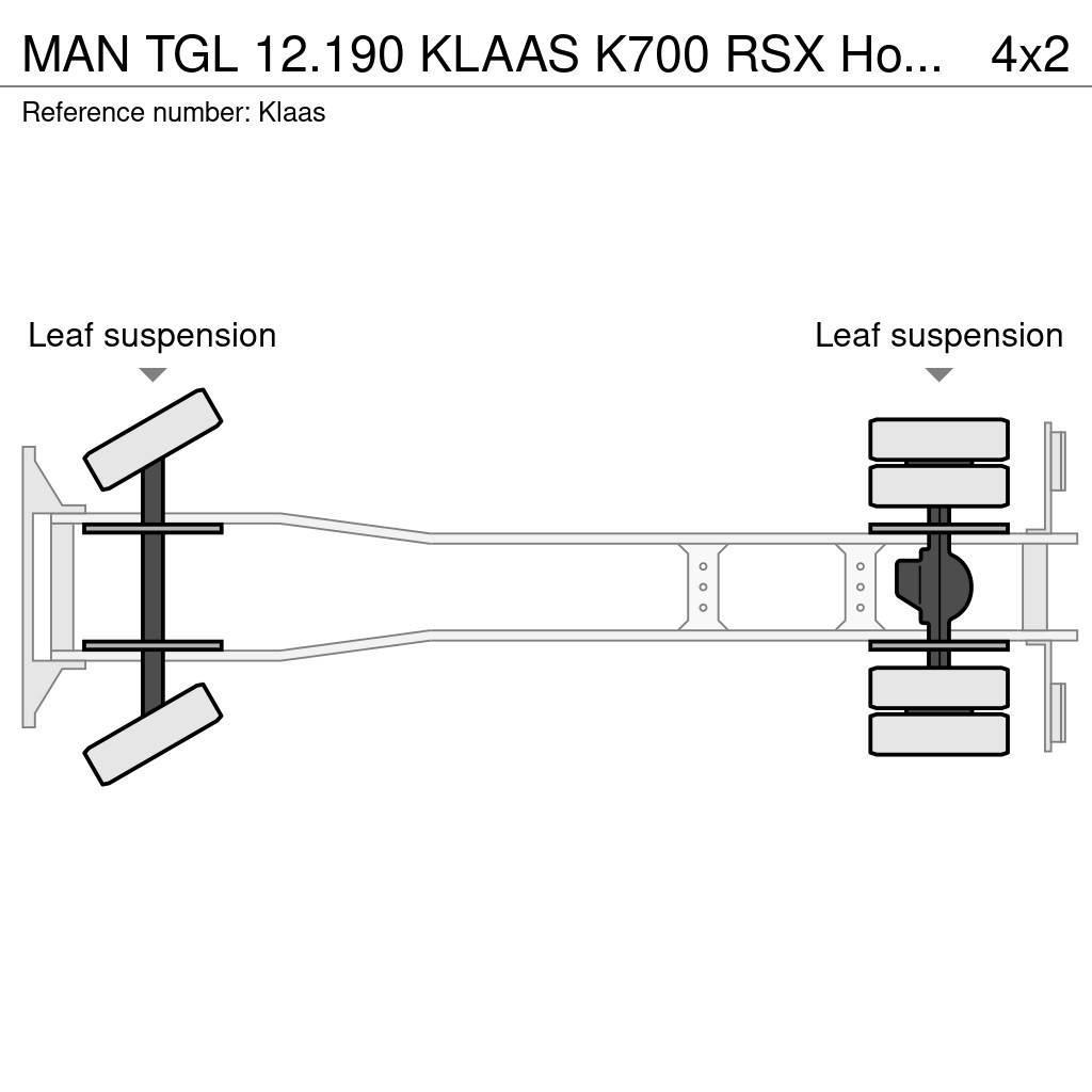 MAN TGL 12.190 KLAAS K700 RSX Hoogwerker bak (487 werk Lastbilmonterede lifte