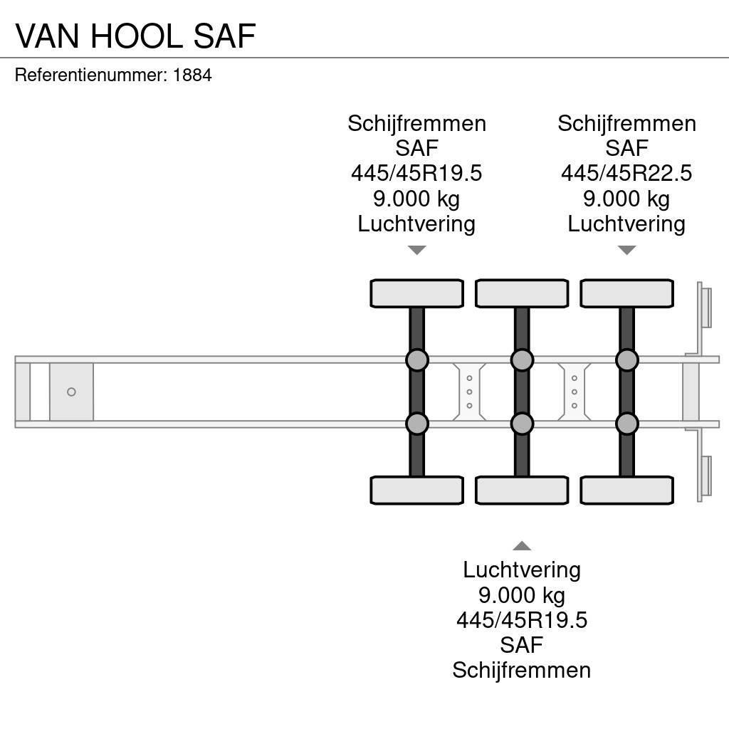 Van Hool SAF Semi-trailer med Gardinsider