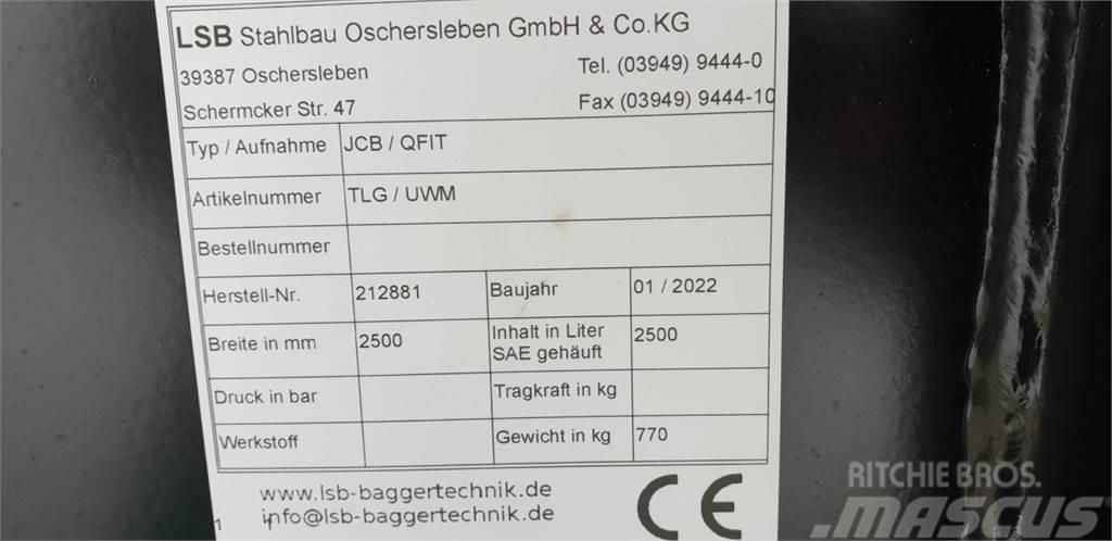  LSB Leichtgutschaufel mit JCB Q-Fit Aufnahme Tilbehør til frontlæsser