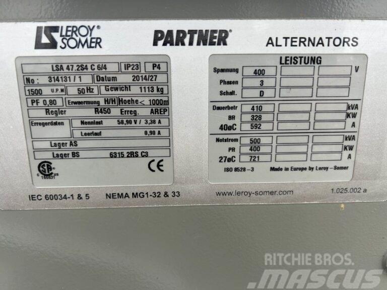 Leroy Somer LSA 47.2S4 C 6/4 Andre generatorer