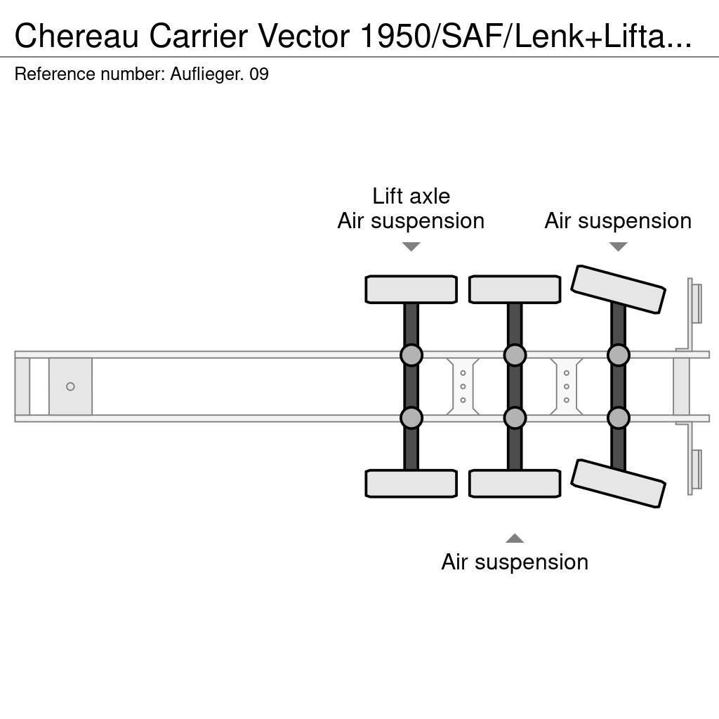 Chereau Carrier Vector 1950/SAF/Lenk+Liftachse/LBW Semi-trailer med Kølefunktion