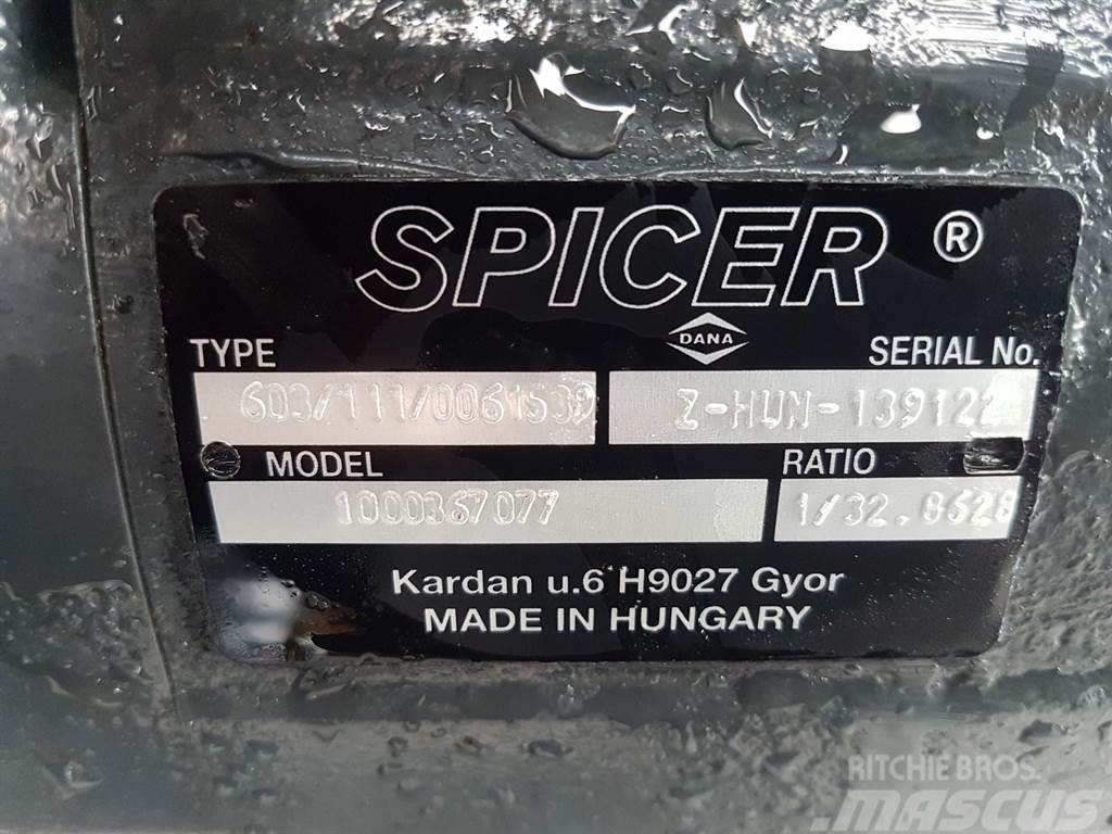 Wacker Neuson -Spicer Dana 603/111/0061539-Axle/Achse/As Aksler