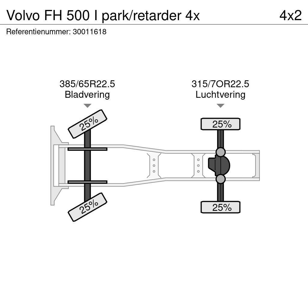 Volvo FH 500 I park/retarder 4x Trækkere