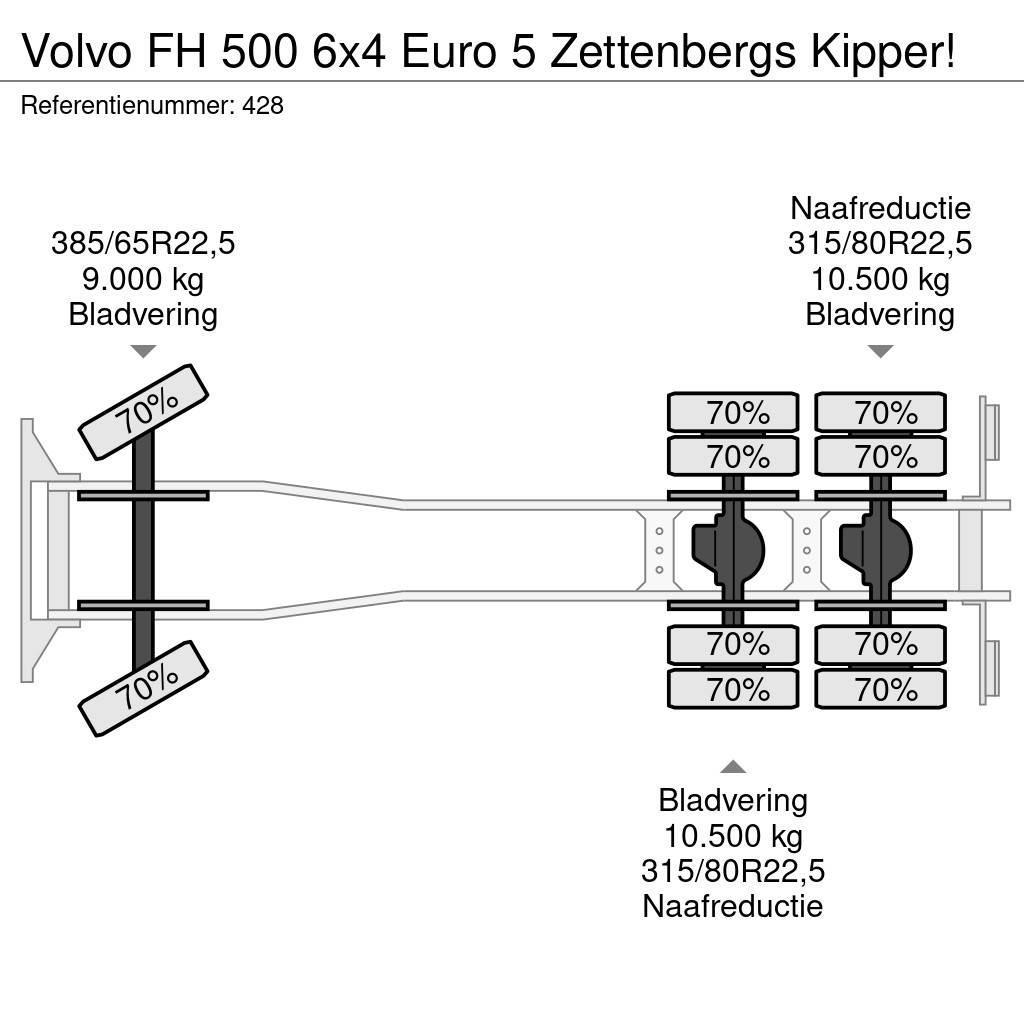 Volvo FH 500 6x4 Euro 5 Zettenbergs Kipper! Lastbiler med tip
