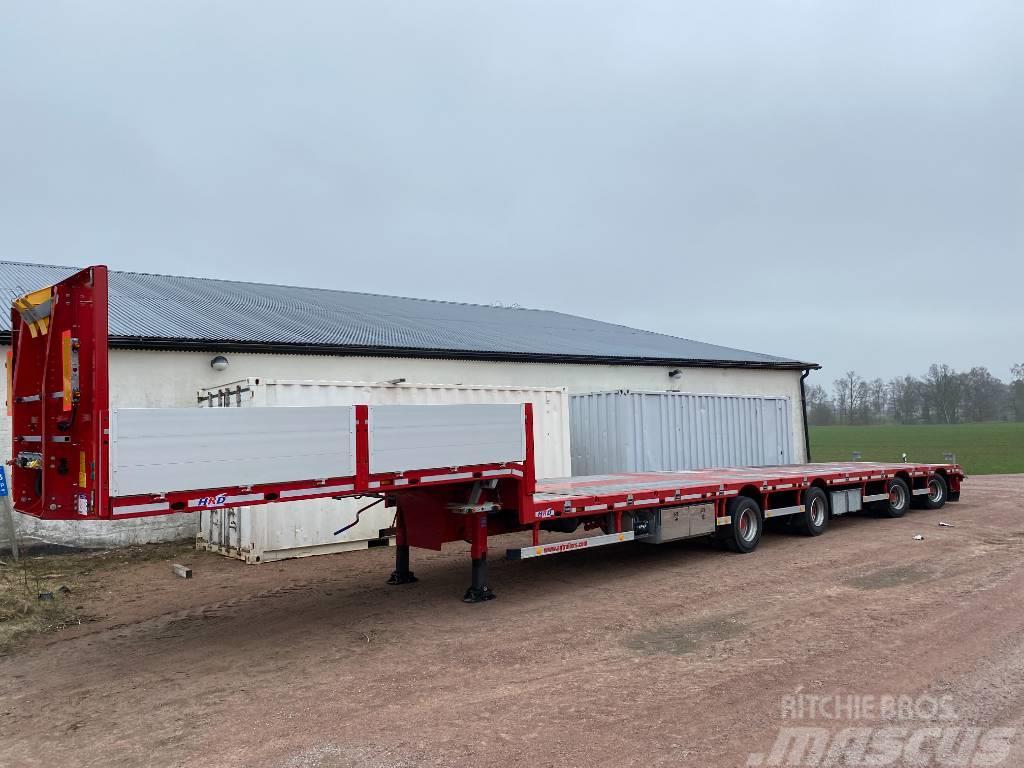 HRD 4-axlad Långjumbo 18,5m Semi-trailer blokvogn