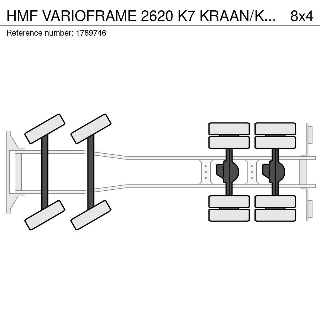 HMF VARIOFRAME 2620 K7 KRAAN/KRAN/CRANE/GRUA Lastbil med kran