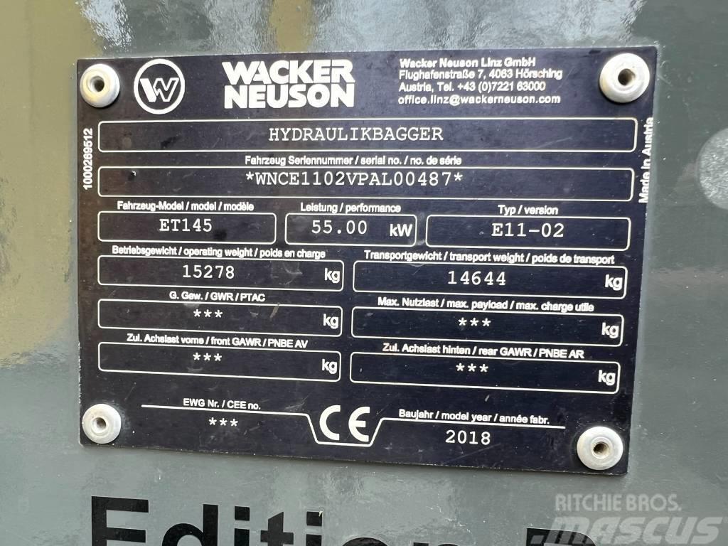 Wacker Neuson ET 145 Gravemaskiner på larvebånd