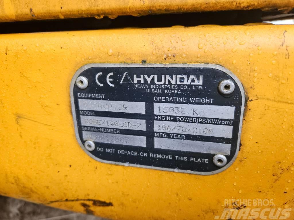 Hyundai 140-7 Gravemaskiner på larvebånd