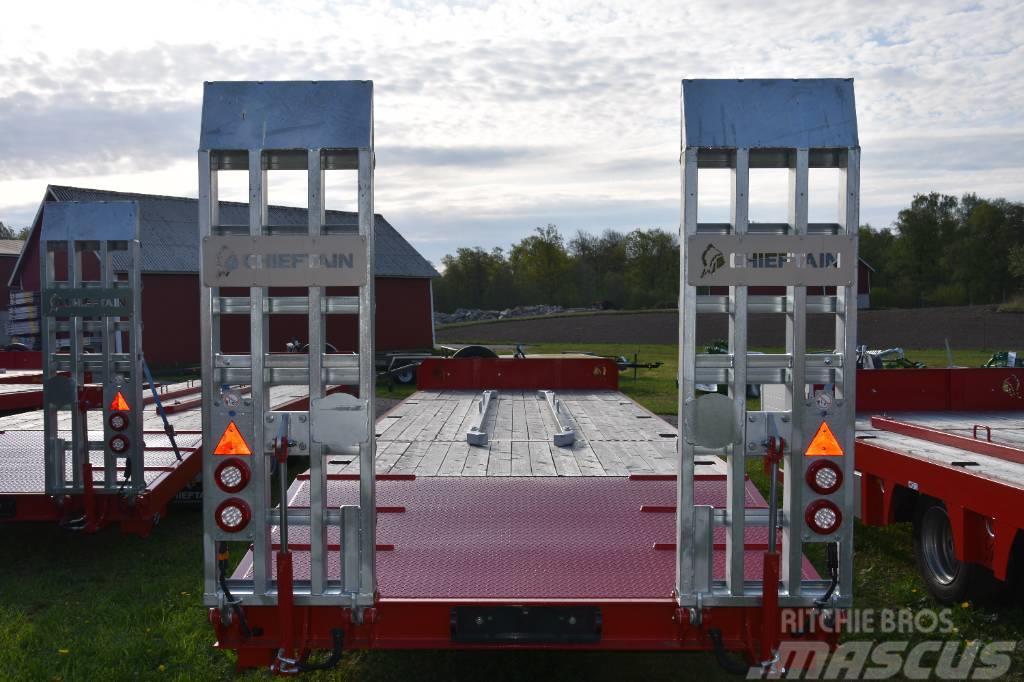 Chieftain 3-axl Maskintransportkärra traktor 24 ton Andre Semi-trailere