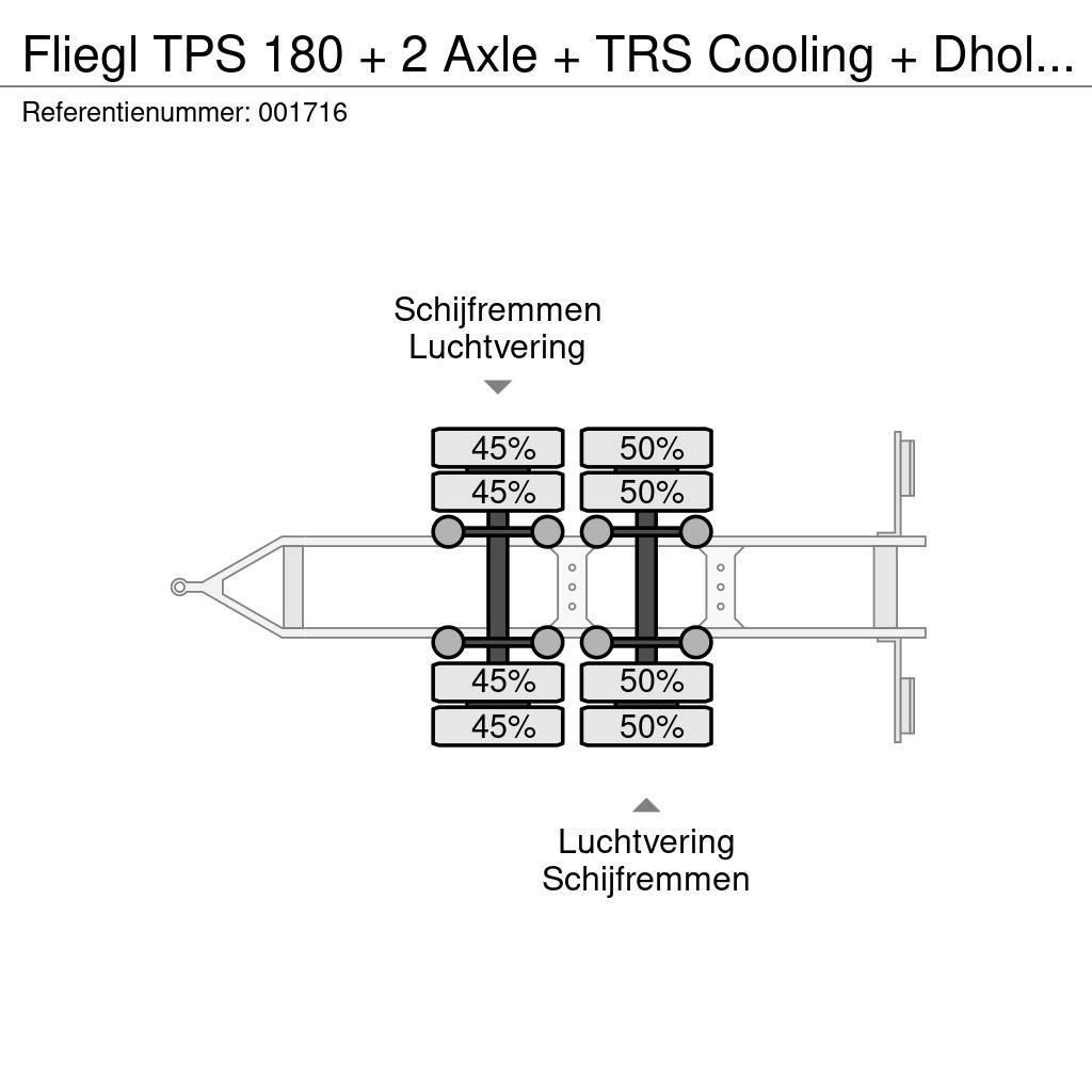 Fliegl TPS 180 + 2 Axle + TRS Cooling + Dhollandia Lift Køleanhænger
