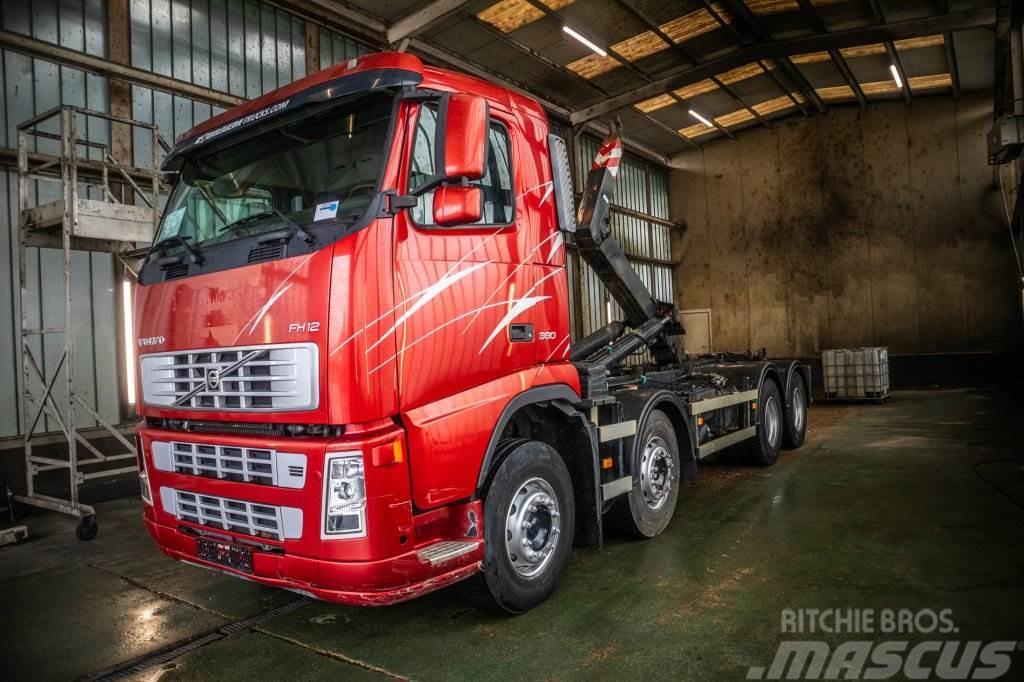 Volvo FH12.380-8X2- HIAB-170.000 KM Lastbiler med containerramme / veksellad