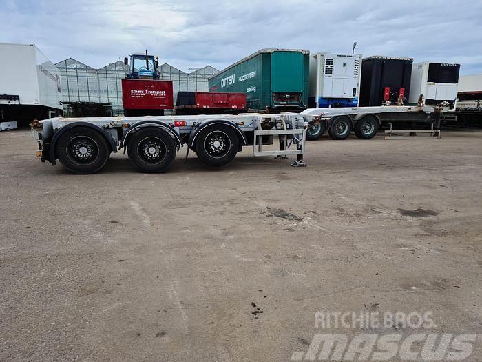 Pacton TE3 | 3 AXLE SAF DISC | CONTAINERCHASSIS | MULTI | Semi-trailer med containerramme