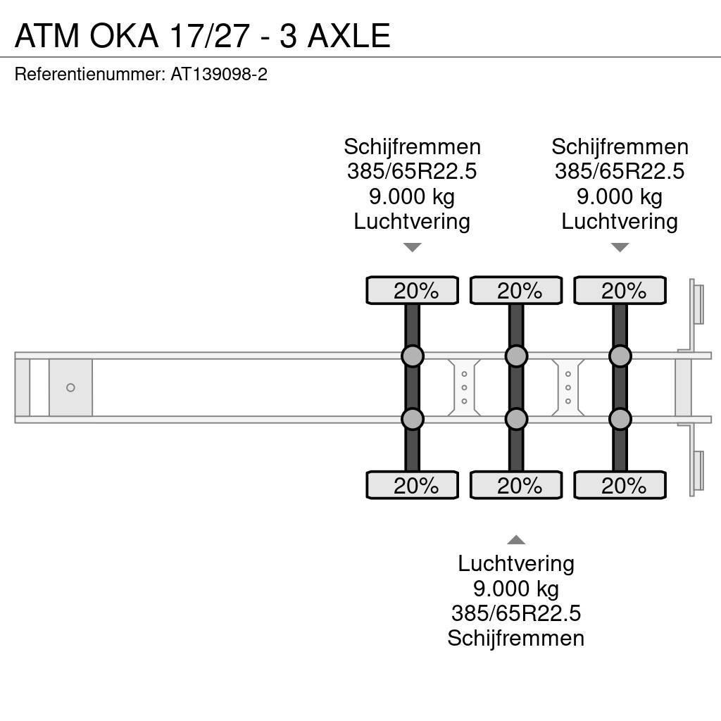 ATM OKA 17/27 - 3 AXLE Semi-trailer med tip