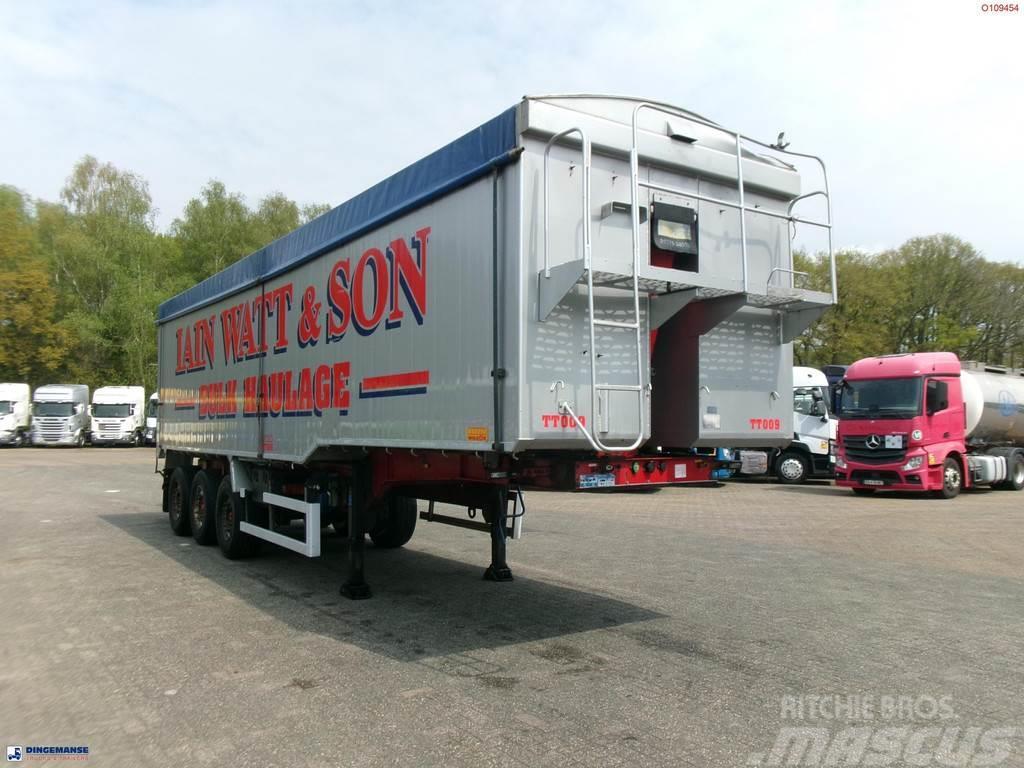 Montracon Tipper trailer alu 55 m3 + tarpaulin Semi-trailer med tip