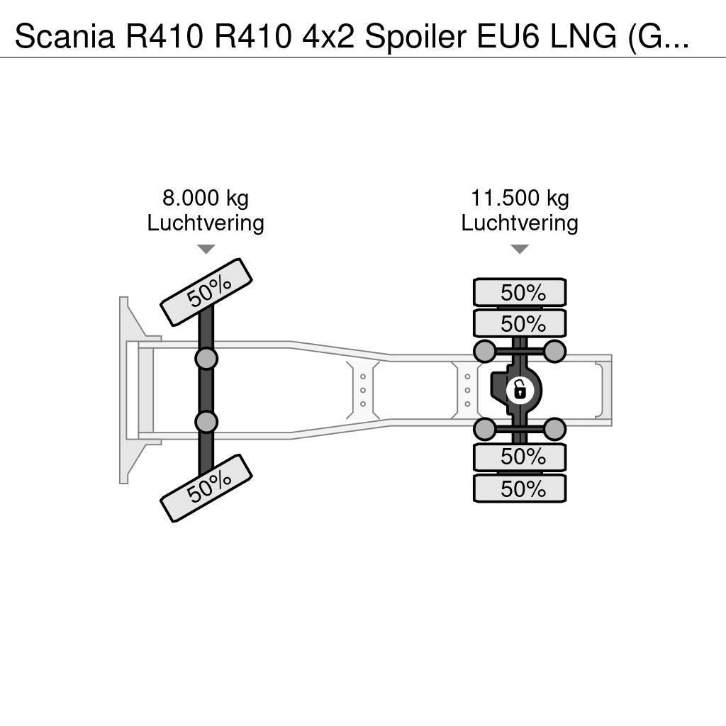 Scania R410 R410 4x2 Spoiler EU6 LNG (GAS) Automatik Trækkere