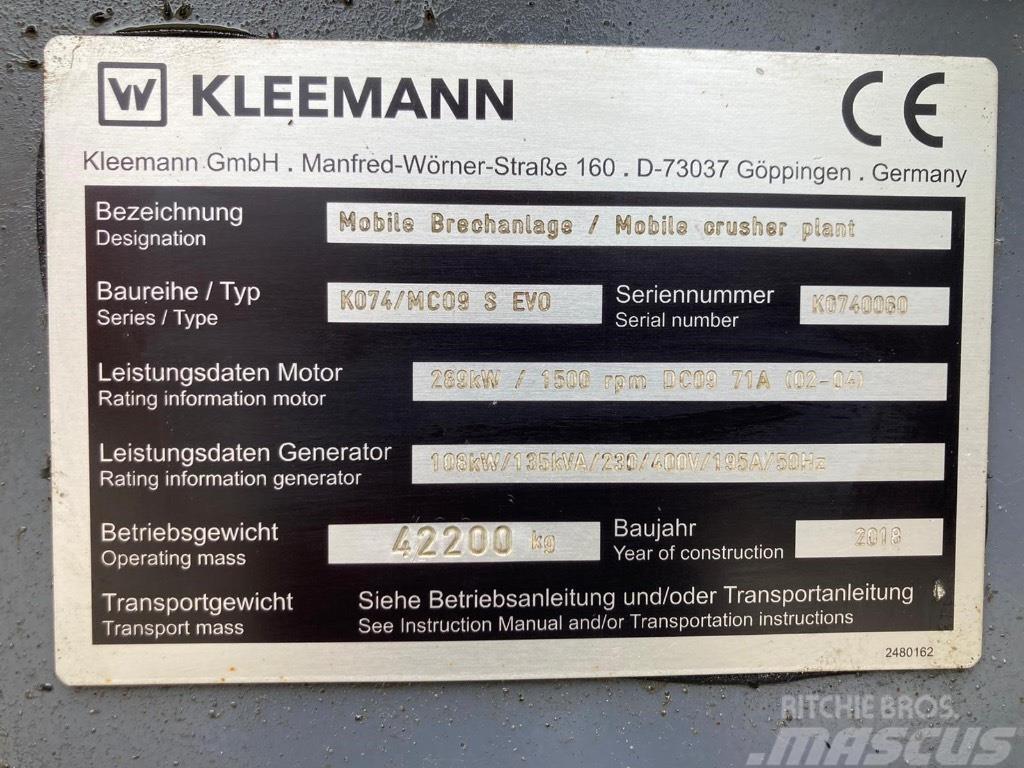 Kleemann Mco 9 s Mobile knusere