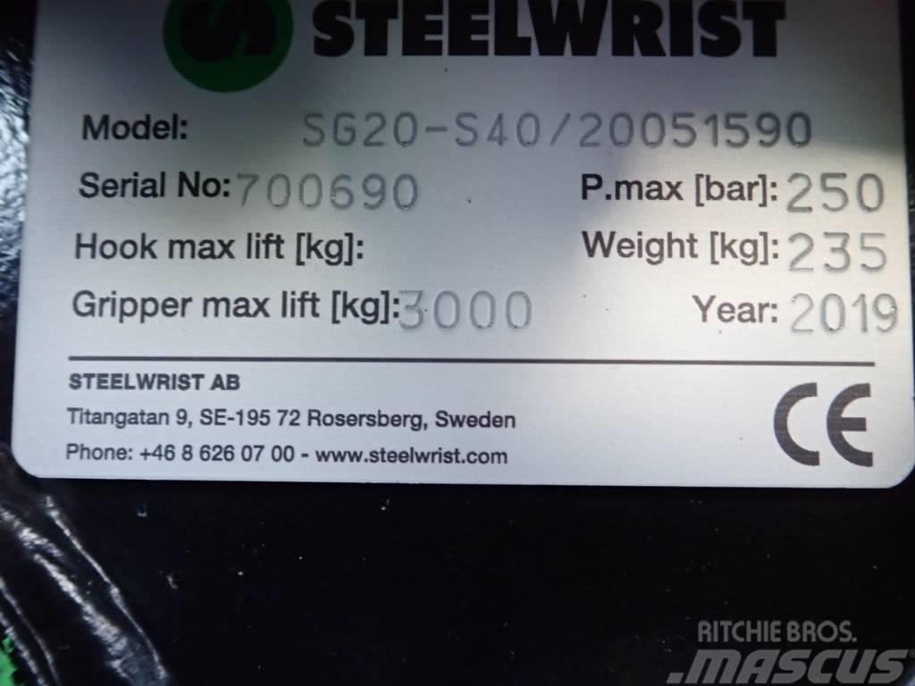 Steelwrist Sortiergreifer SG20 passend zu Volvo ECR35 Gribere