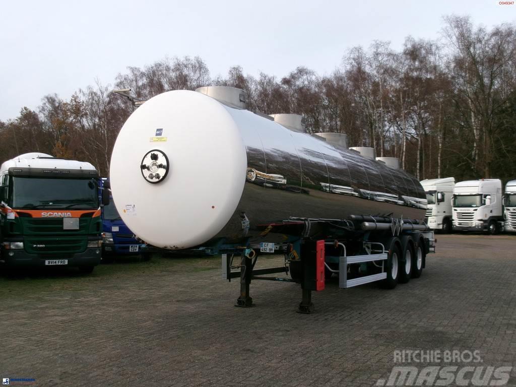 Magyar Chemical tank inox L4BH 32.5 m3 / 1 comp Semi-trailer med Tank
