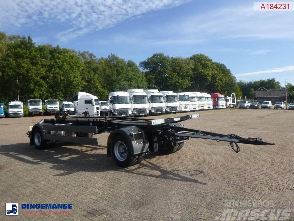 AJK Hydrolift Hook lift drawbar trailer Anhænger med containerramme