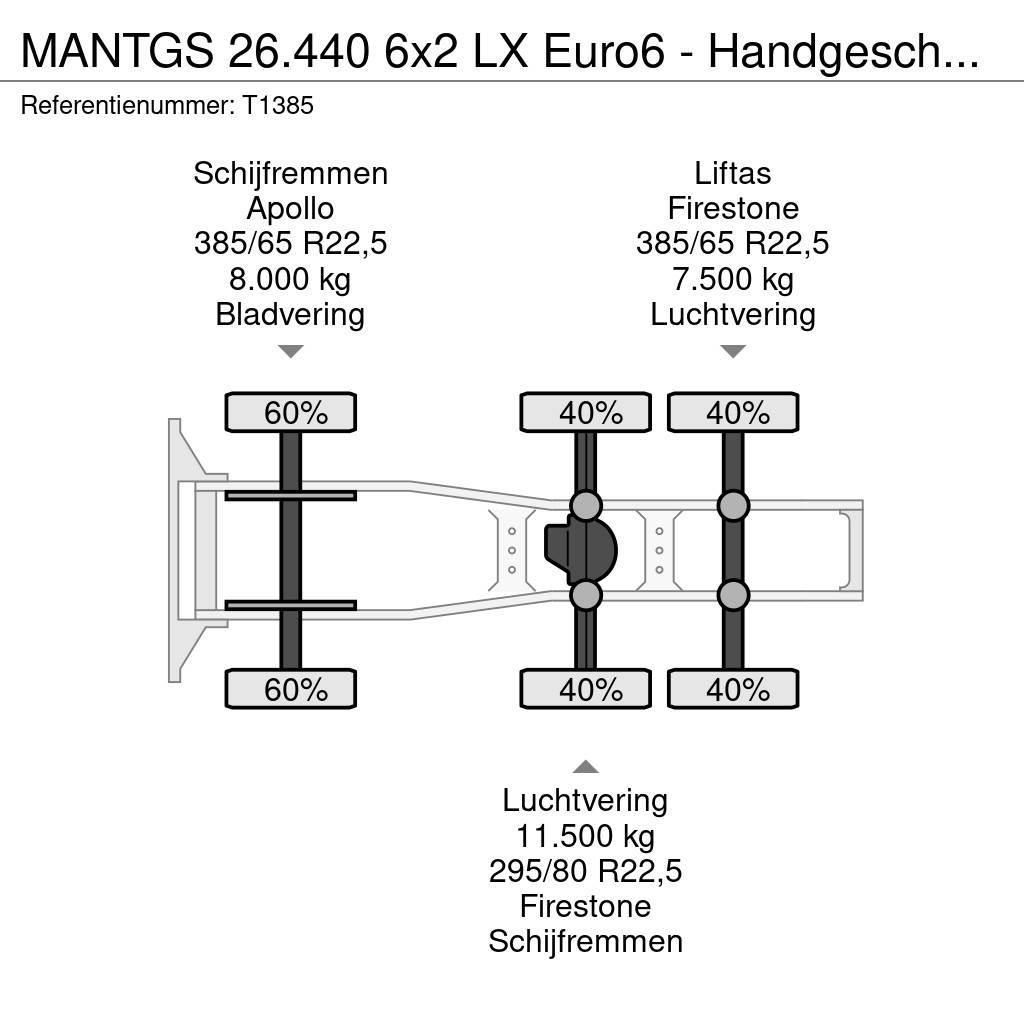 MAN TGS 26.440 6x2 LX Euro6 - Handgeschakeld - Lift-As Trækkere