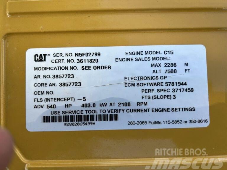 CAT C15 - Unused - 540 HP - Arr. 385-7723 Motorer